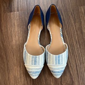 Blue and white Tommy Hilfiger flats. Size 8.5